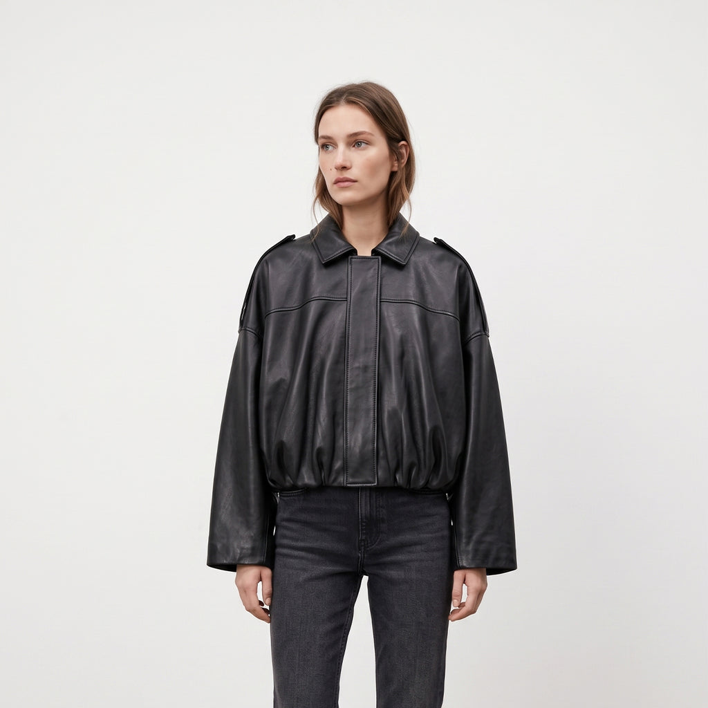 Eclipse Oversized Leather Jacket