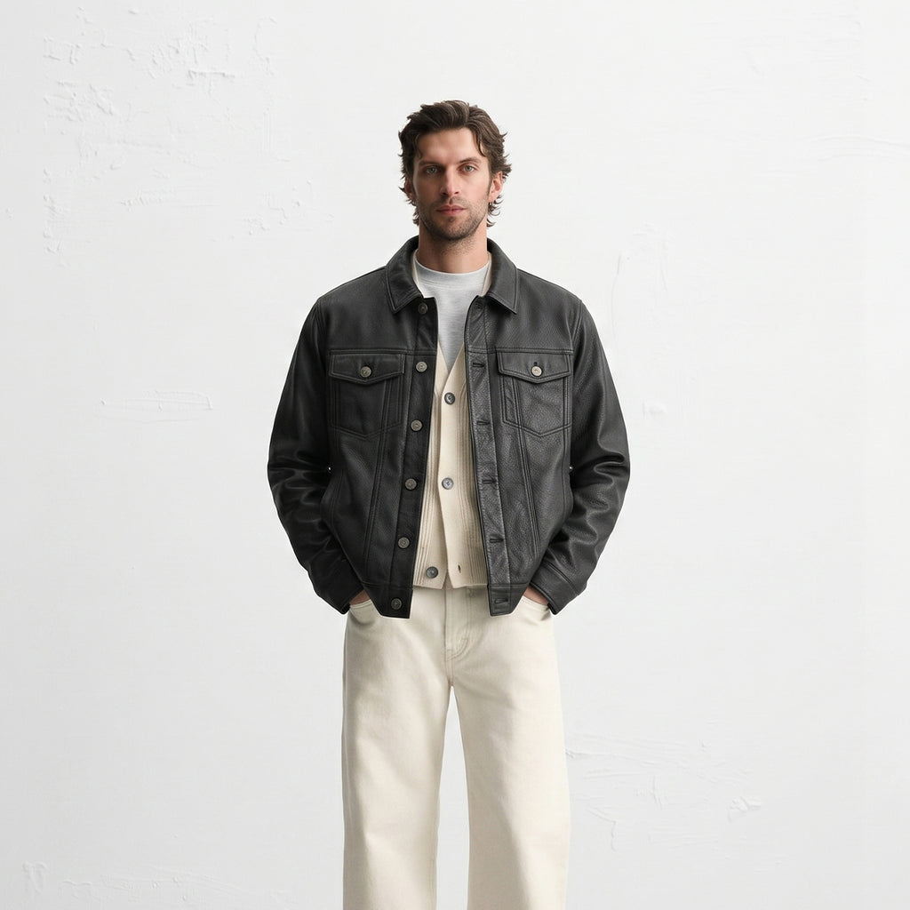 Ironwood Leather Trucker Jacket