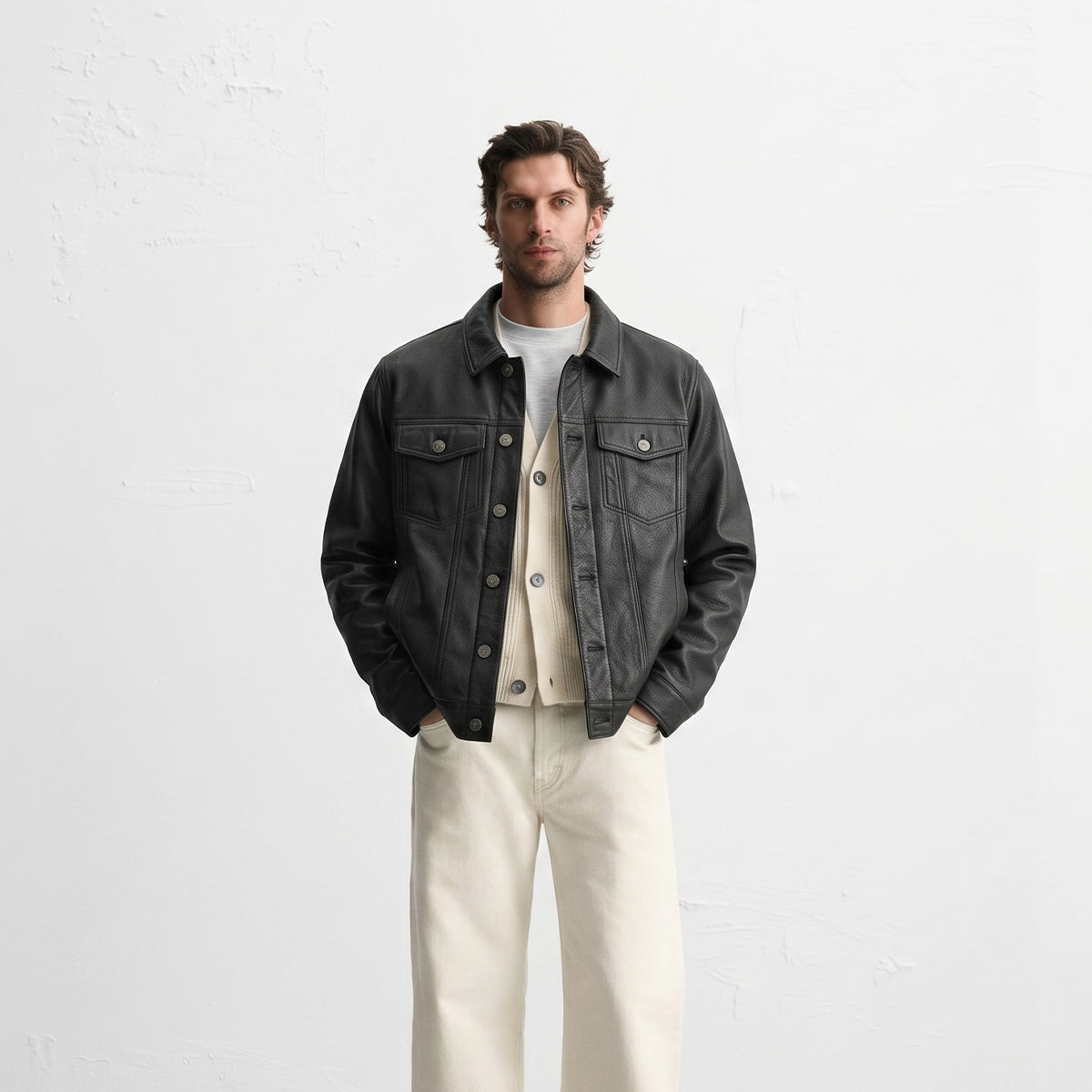 Ironwood Leather Trucker Jacket