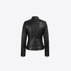 Noir Sculpt Leather Jacket