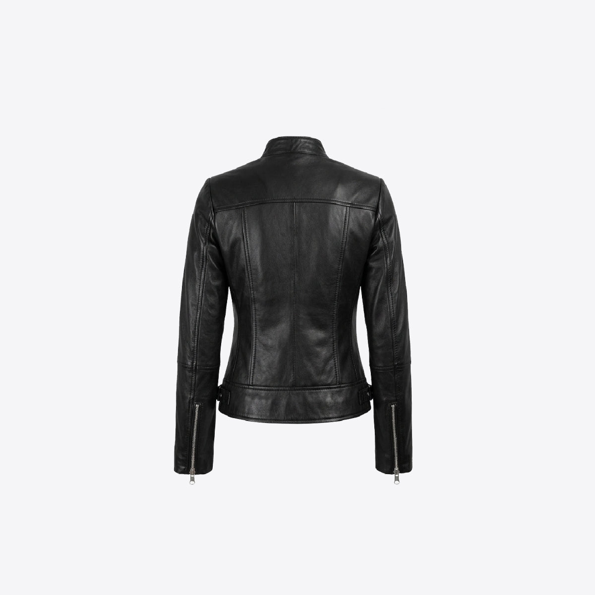 Noir Sculpt Leather Jacket