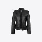 Noir Sculpt Leather Jacket